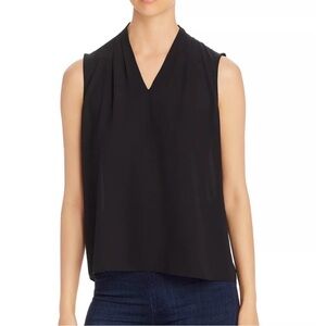 T Tahari Sleeveless Black Blouse